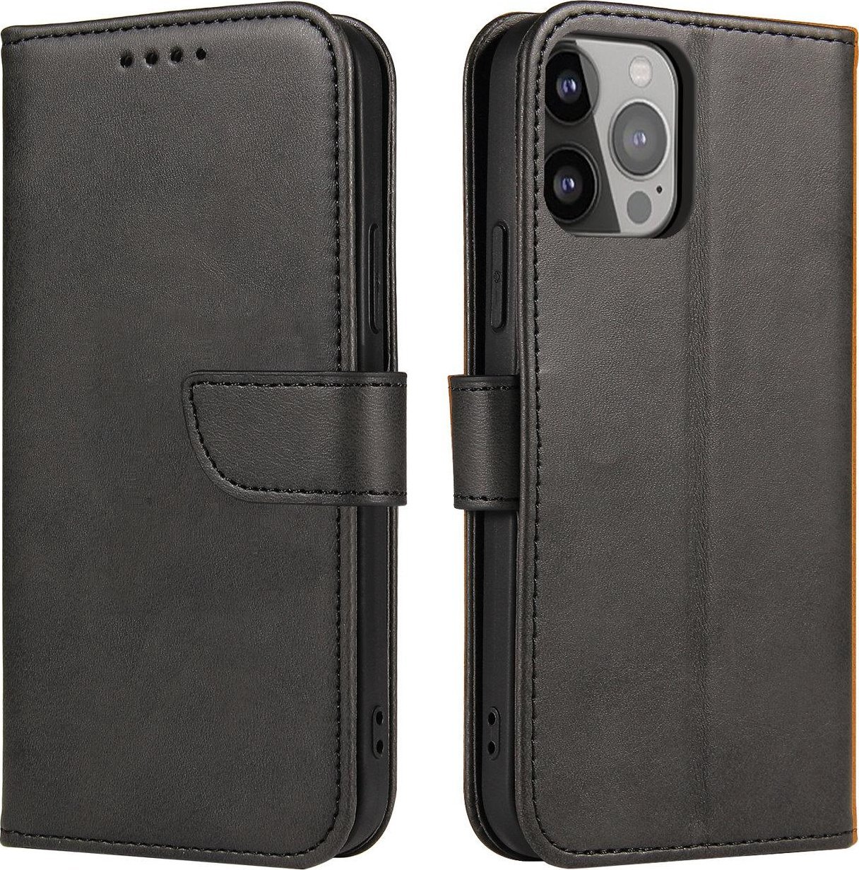 Magnet Case etui Huawei Mate 50 Pro pokrowiec z klapk portfel podstawka czarne