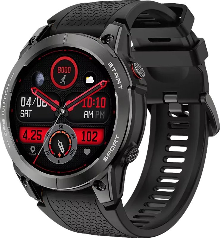 Manta Activ X 47mm GPS Czarny
