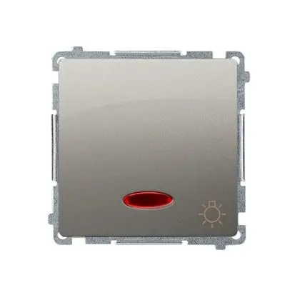 Kontakt Simon Wyłącznik ścienny Basic światło z podśw. (moduł) BMS1L.01/29 satyn