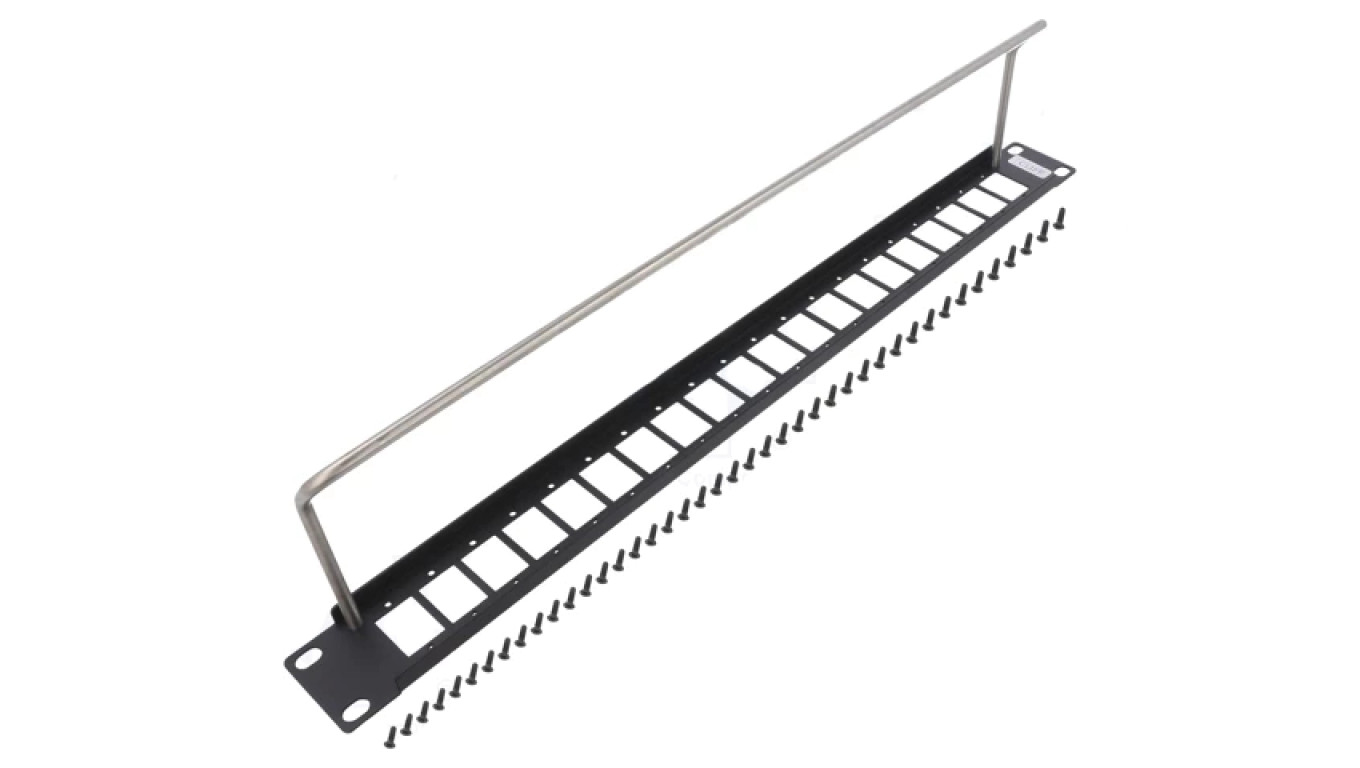 Patch panel adapter montażowy SLIM RACK przykręcany 29mm CP30162