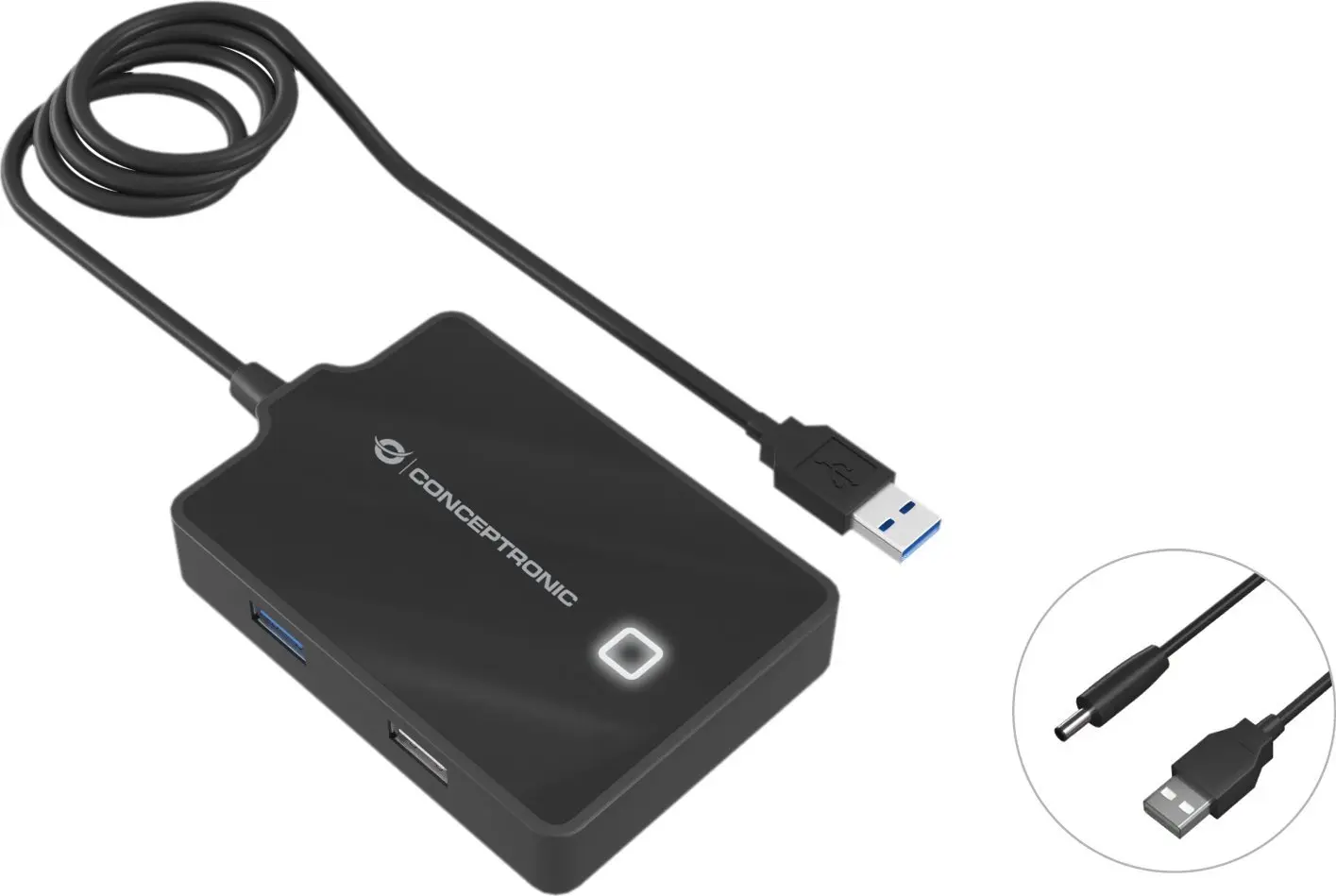 HUB USB Conceptronic HUBBIES10B Czarny