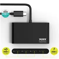 Hub USB typu C 4 porty Typ C+PD 100W