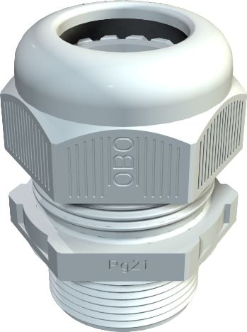 OBO Bettermann Dławnica kablowa poliamidowa PG13,5 IP68 V-TEC L PG13 LGR jasnoszara 2024314 2024314