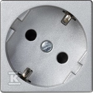 Kontakt Simon Kontakt_Simon Gniazdo K45 z schuko aluminium Simon Connect K11/8