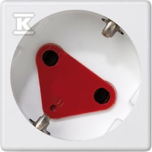 Kontakt Simon Kontakt_Simon Gniazdo K45 DATA z kluczem. schuko 16A/230V. szybkozłączki czysta biel KS11/9