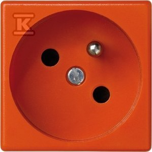 Kontakt Simon Kontakt_Simon Gniazdo K45 z uziemieniem pomarańczowy Simon Connect K22/7