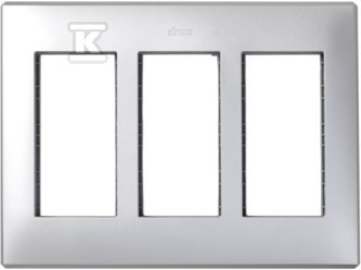 Kontakt Simon KONTAKT_SIMON Ramka obudowy S500 3-modułowa CONNECT Aluminium 51010103-033