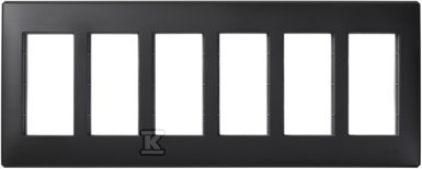 Kontakt Simon KONTAKT_SIMON Ramka obudowy S500 6-modułowa CONNECT Grafitowy 51010106-038