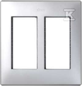 Kontakt Simon KONTAKT_SIMON Ramka obudowy S500 2-modułowa CONNECT Aluminium 51010102-033