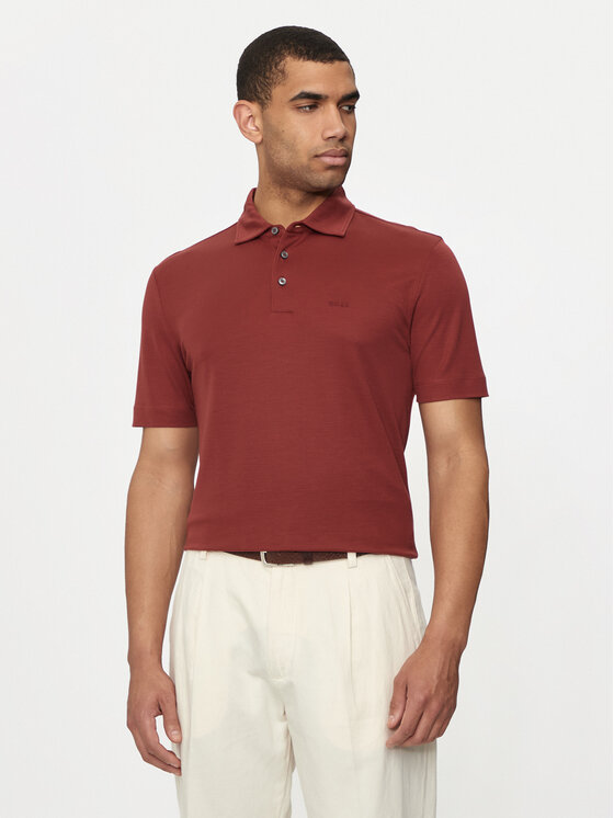 Boss Polo Press 55 50508830 Brązowy Regular Fit