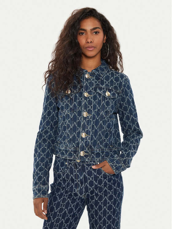 Marciano Guess Kurtka jeansowa Bea 4YGL21 7145A Granatowy Regular Fit