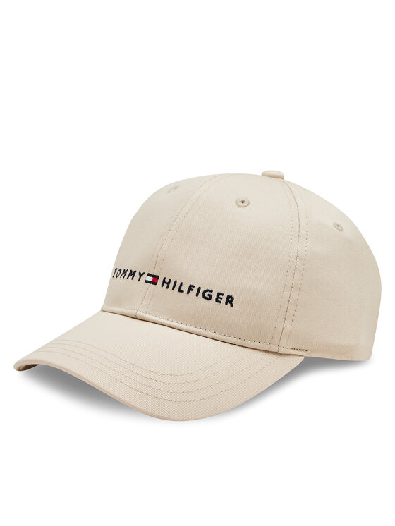 Tommy Hilfiger Czapka z daszkiem Essential Cap AU0AU01667 Beżowy