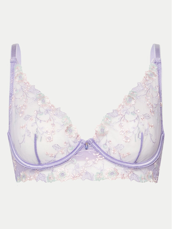 Hunkemöller Biustonosz z fiszbiną Lillia 205399 Fioletowy