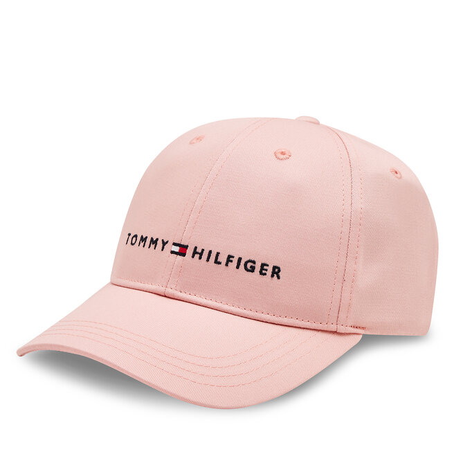 Czapka z daszkiem Tommy Hilfiger Essential Cap AU0AU01667 Różowy