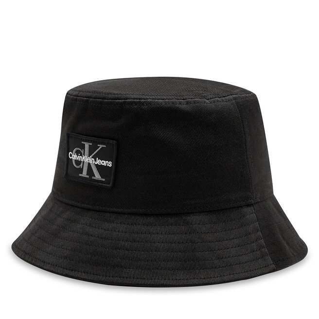 Kapelusz Calvin Klein Jeans Mono Logo Patch Bucket Hat K50K512181 Czarny