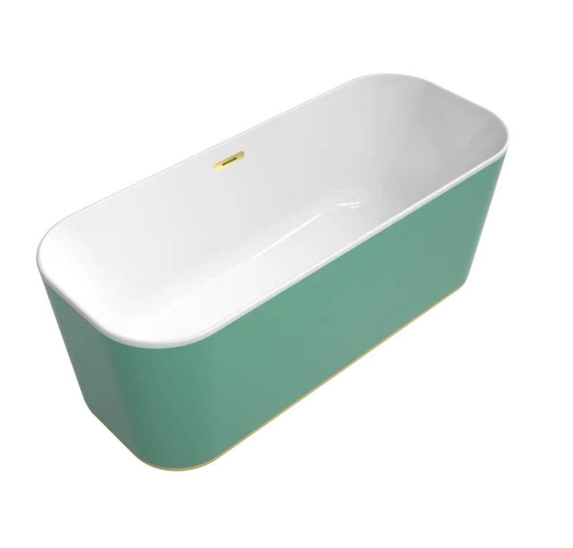 Villeroy & Boch Finion Wanna wolnostojąca 170x70 cm kolor zewnętrzny do wyboru/kolor wewnętrzny biały połysk odpływ i przelew gold UBQ177FIN7N3BCV301