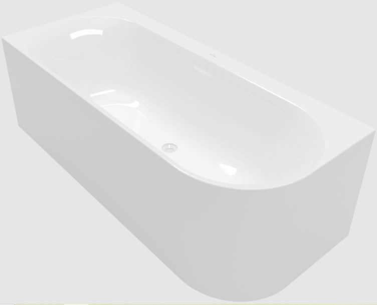 Villeroy & Boch Loop & Friends Wanna narożna 180x80 cm lewa kolor zewnętrzny do wyboru/kolor wewnętrzny biały połysk UBA180LOF9CLBCV-01