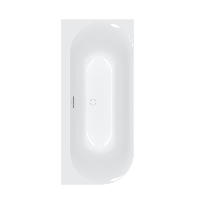 Villeroy & Boch Loop & Friends Wanna narożna 180x80 cm prawa biały połysk UBA180LSF9CR00V-01