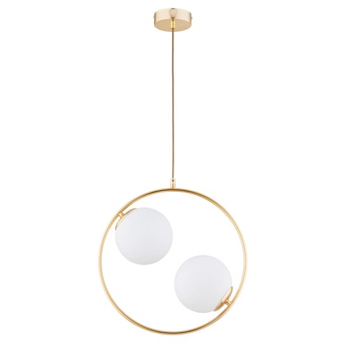 Avia lampa wisząca 2xE14 złota/biały 62443