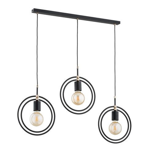 Endora lampa wisząca 3xE27 czarna 62430
