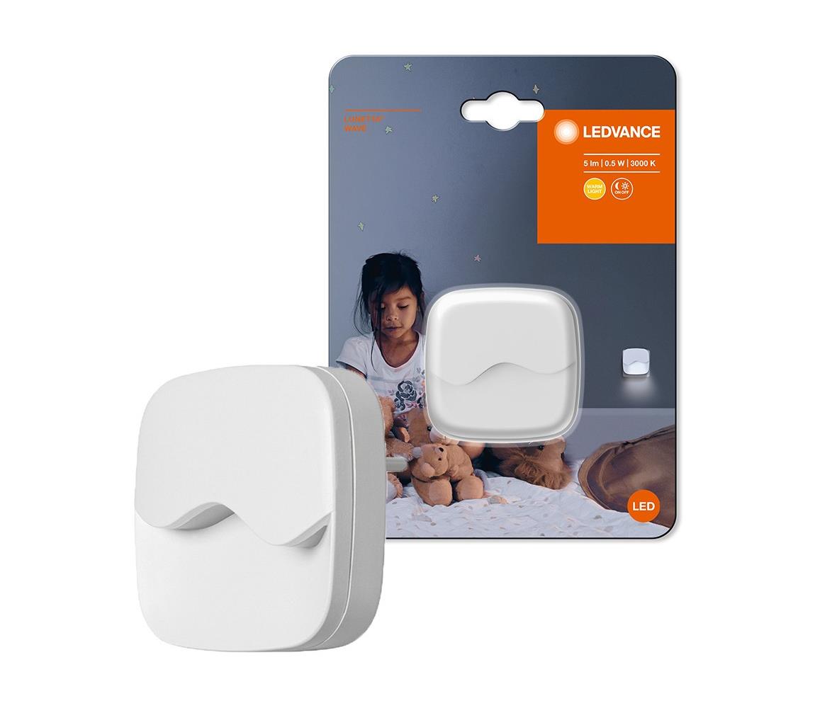 Ledvance - LED Lampka nocna do gniazdka z czujnikiem LUNETTA LED/0,5W/230V