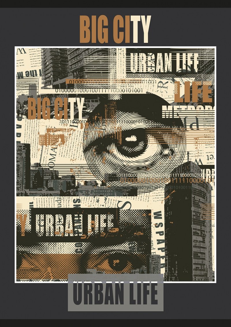 Zeszyt szkolny GIMBOO, A5, w kratkę, 80 kart., 70gsm, mix wzorów