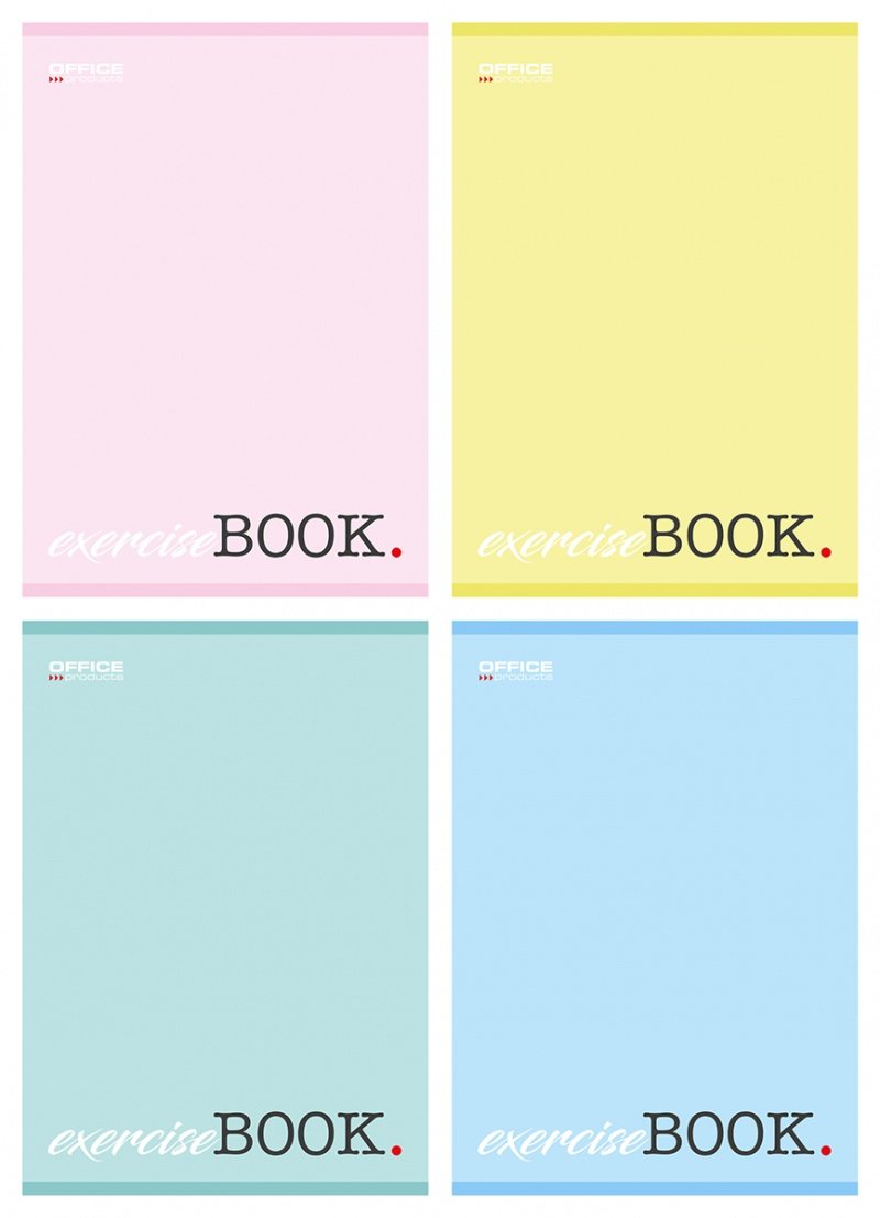 Zeszyt szkolny OFFICE PRODUCTS, A5, w 3 linie, 32 kart., 60gsm, mix kolorów