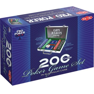 Tactic Pro Poker 200 żetonów w aluminiowej walizce