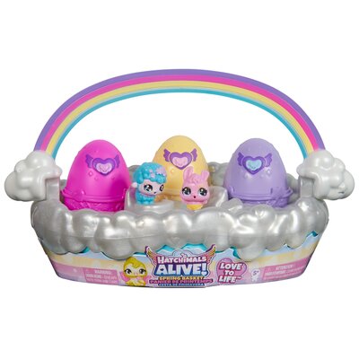 Hatchimals Alive! Wiosenny koszyk z figurkami i jajkami