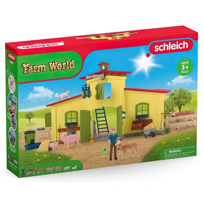 Schleich Farm World Duża farma ze zwierzętami i akcesoriami 42605