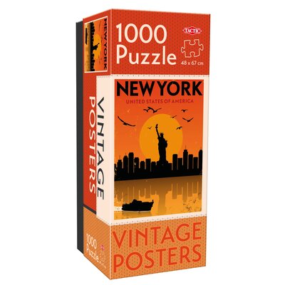 Puzzle 1000 Vintage Cities New York - Tactic