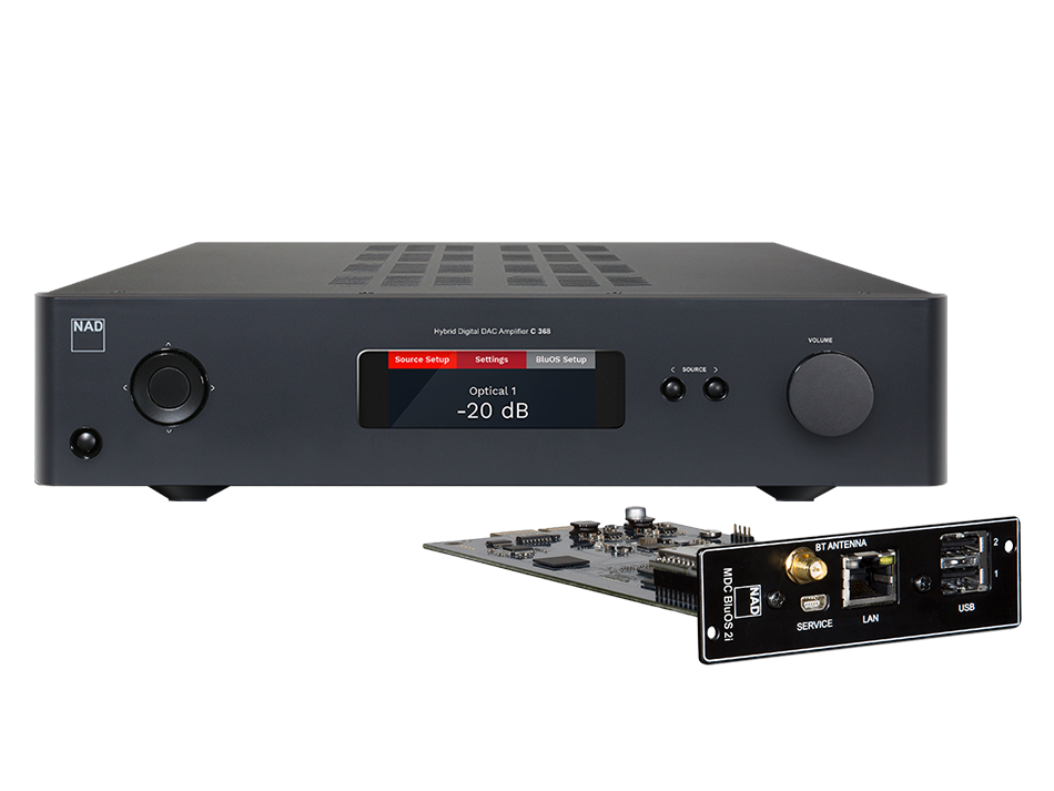 NAD C368 z modułem MDC BluOS 2i