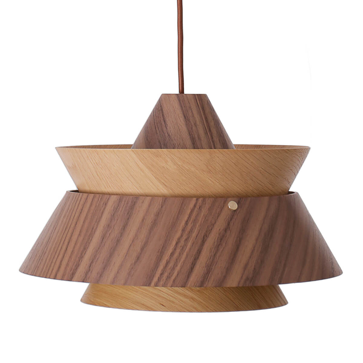 Lampa wisząca Kioto P0549 Maxlight Select  nowoczesna drewniana metalowa brązowa