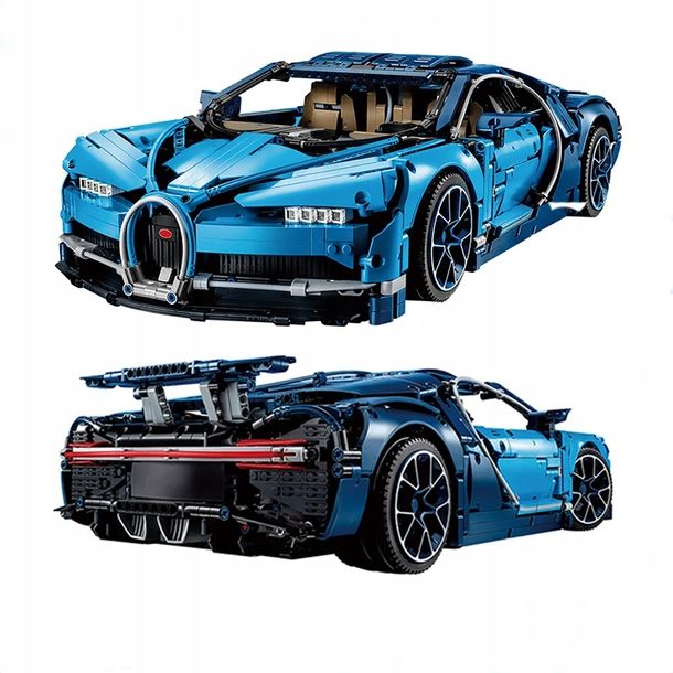 Unikatowy Prezent Na Święta Duży Zestaw Klocki Samochód Bugatti Chiron 3599