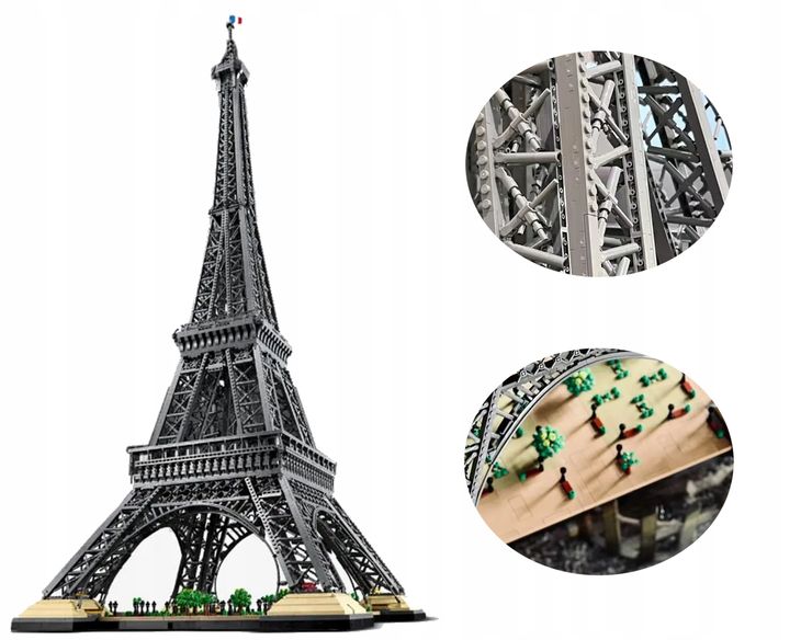 Unikatowy Prezent Na Świetą Klocki Duża Wieża Eiffla 10001 Elementów 1,5m