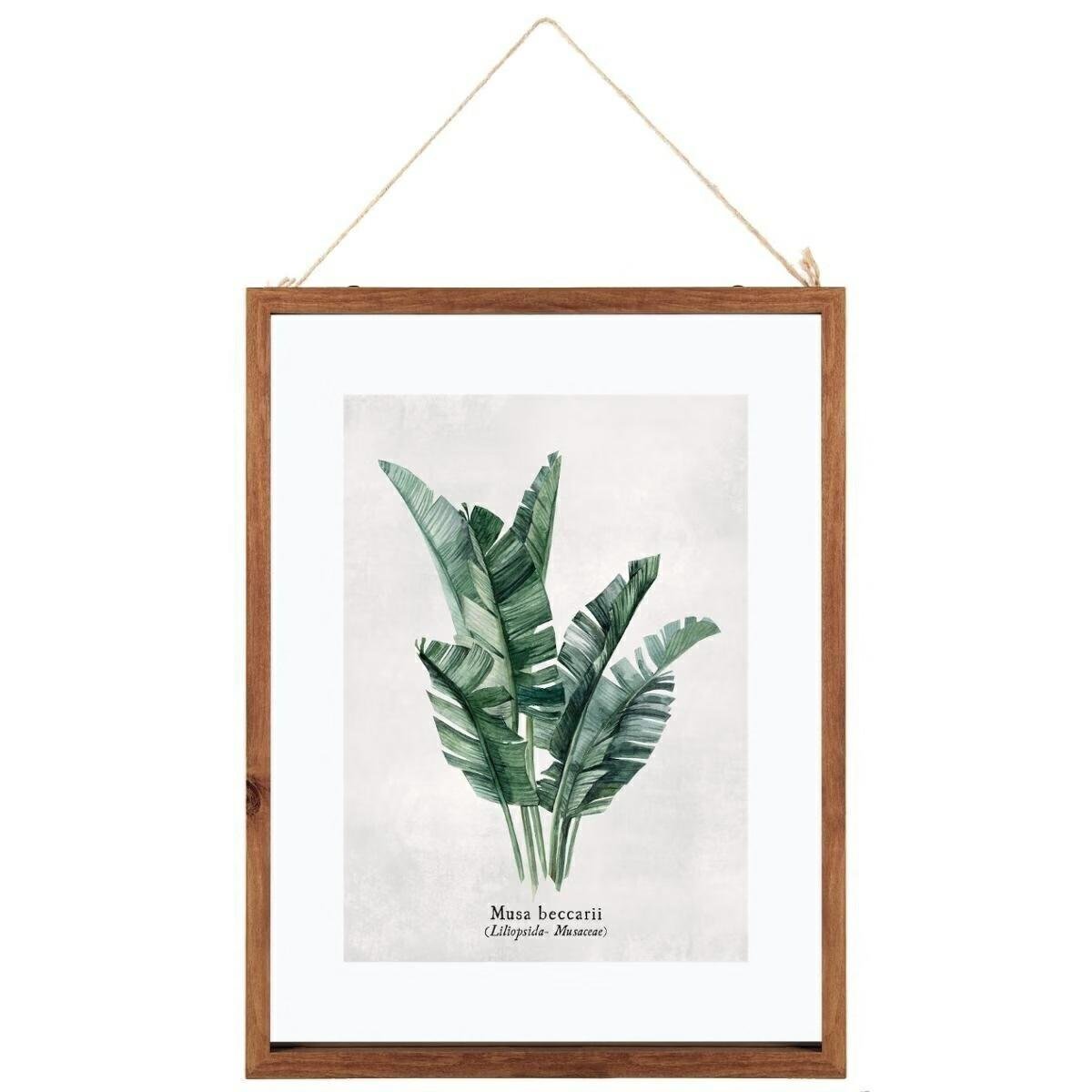 Ramka Leaves Musa drewniana 38x48cm