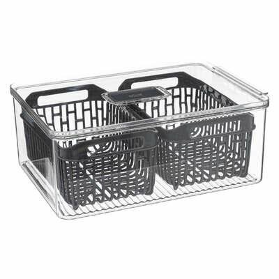 Organizer do lodówki z koszykiem Tidy 32x22,5 cm