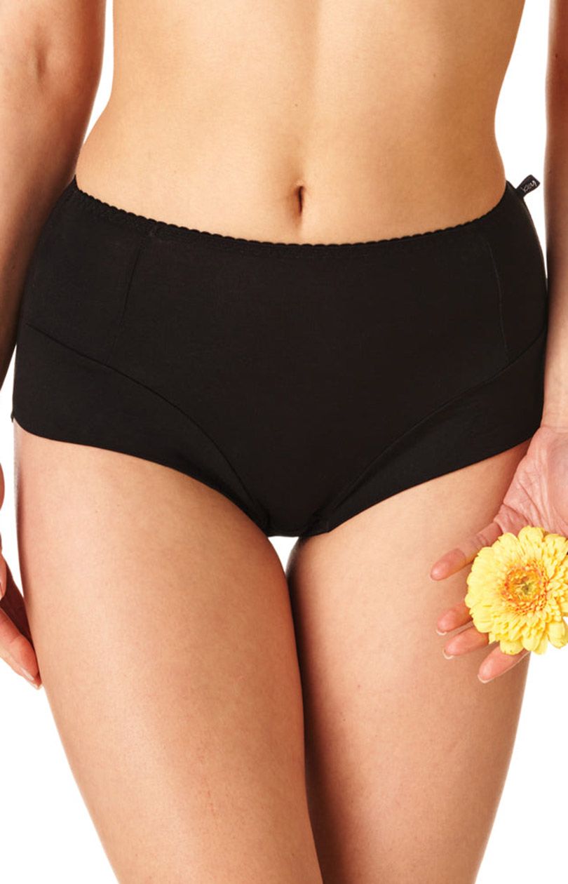 Key 2-pak czarne bambusowe maxi bikini, Kolor czarny, Rozmiar L, Key - Primodo.com