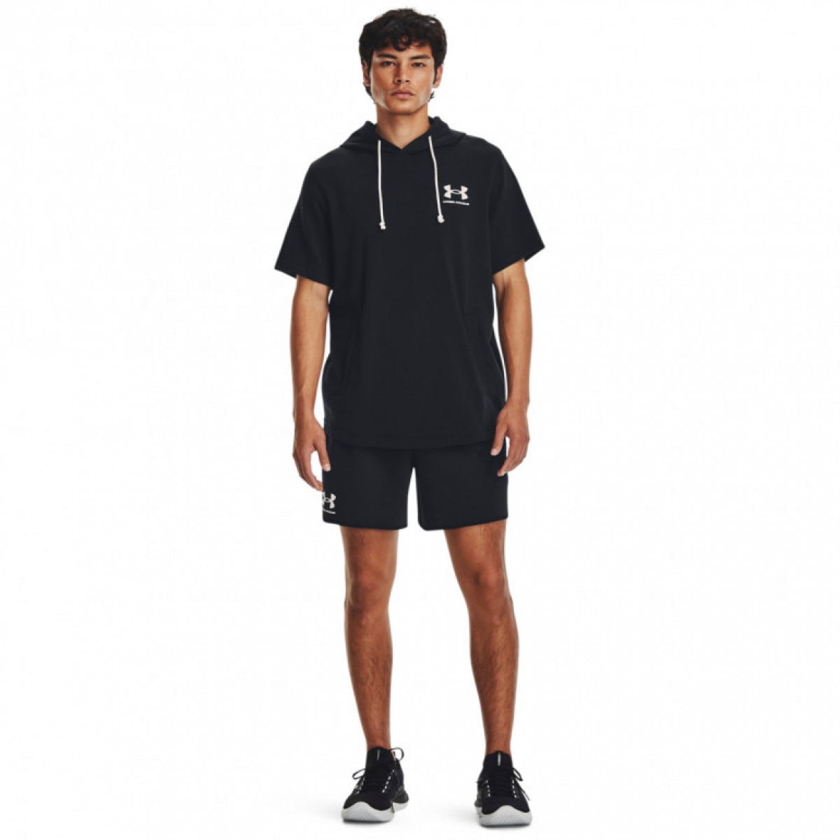 Męskie spodenki dresowe Under Armour UA Rival Terry 6in Short - czarne - UNDER ARMOUR