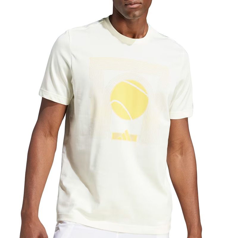 Koszulka adidas Aeroready Tennis ARC De Ball IS2414 - biała - Adidas
