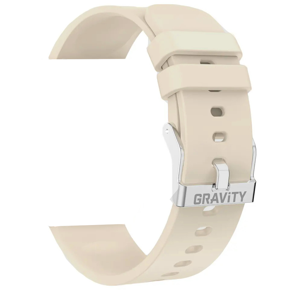 Pasek GRAVITY GT1 beżowy - 22 mm