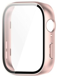Bizon Etui Case+Glass Watch do Huawei Watch Fit 3, różowe