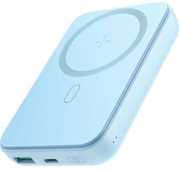 Joyroom Powerbank indukcyjny JR-W020 MagSafe 10000mAh 20W + kabel USB-C 25cm, jasnoniebieski