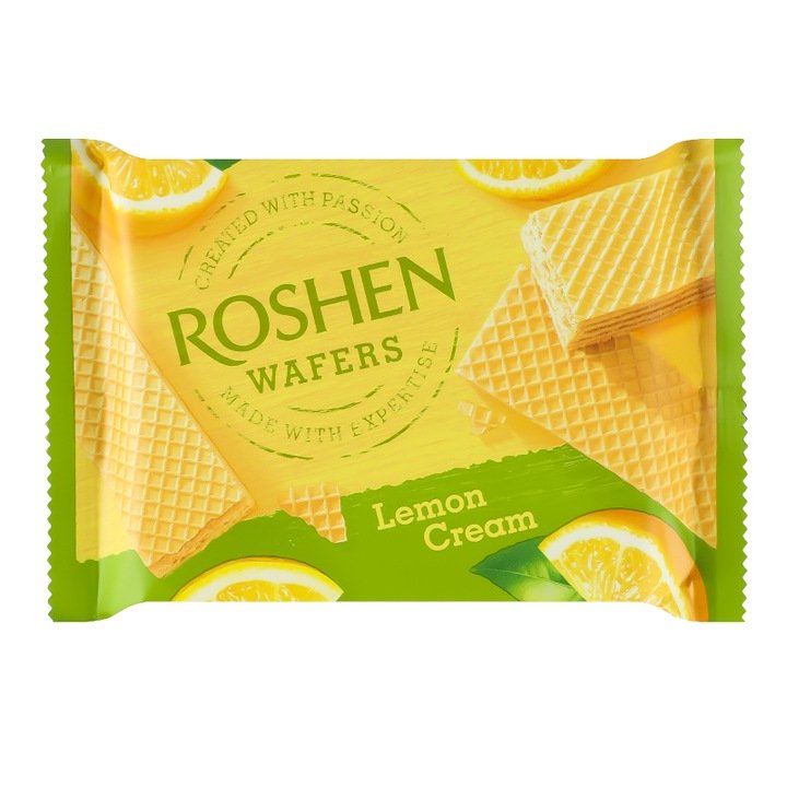 Roshen Wafle przekładane o smaku cytrynowym 72 g