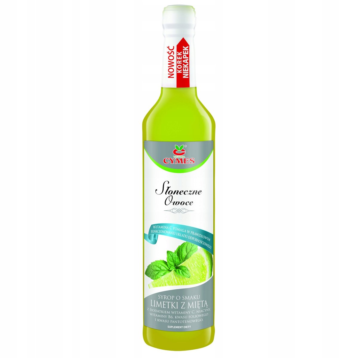 Cymes Słoneczne Owoce Syrop o smaku limetki z mięta 420 ml