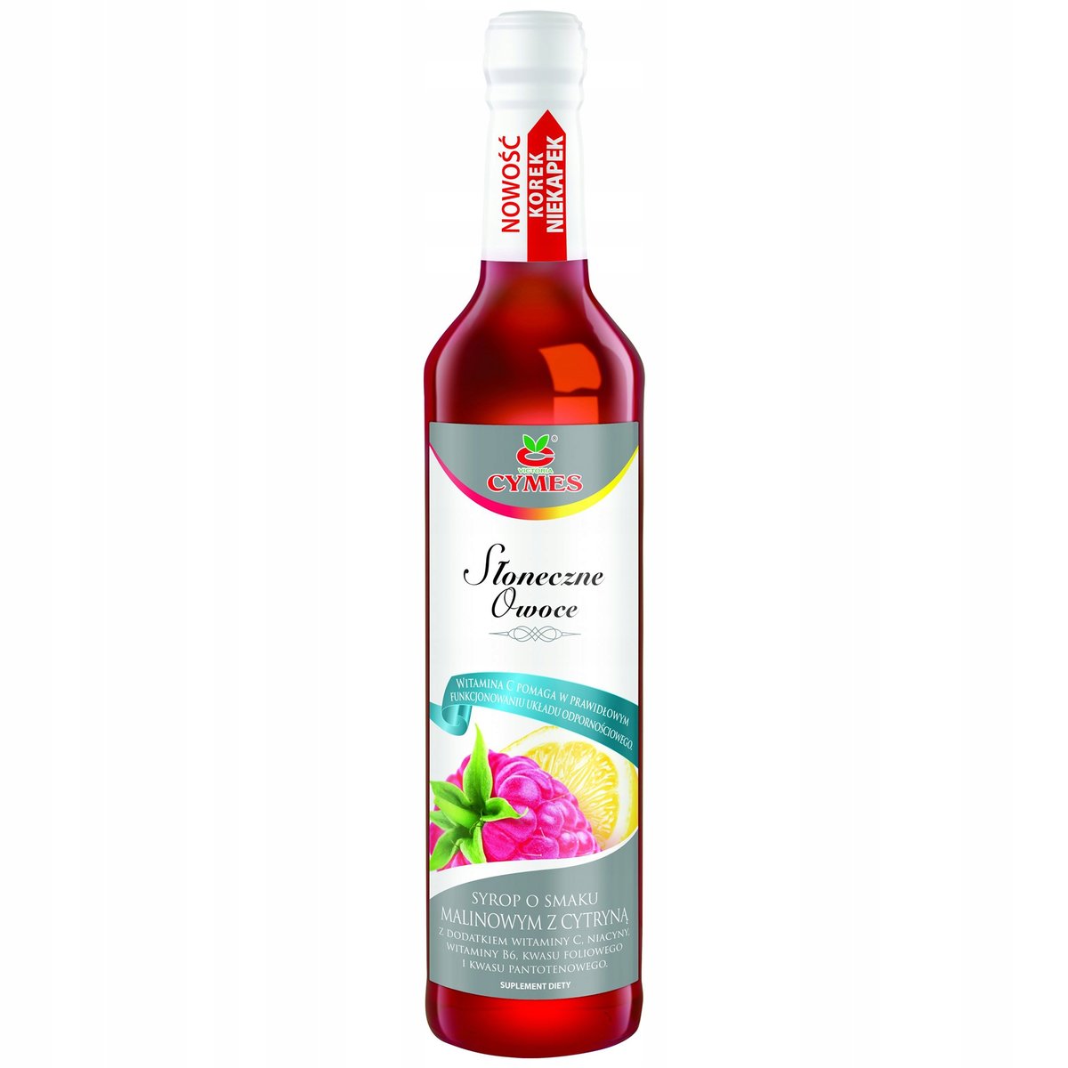 Cymes Syrop o smaku maliny z cytryną ,,Słoneczne owoce,, 420 ml
