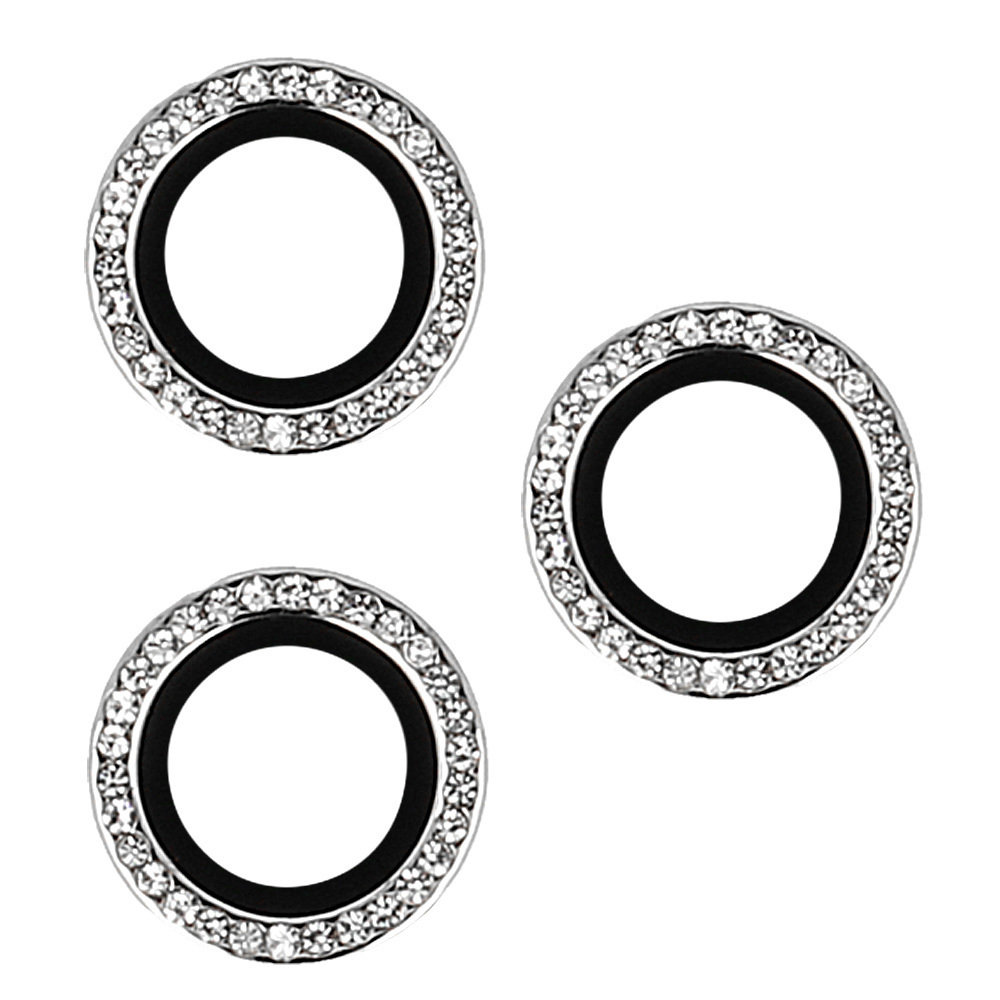 Hartowane szkło HARD DIAMOND na aparat (LENS) do Iphone 15/15 Plus srebrne (2 sztuki)