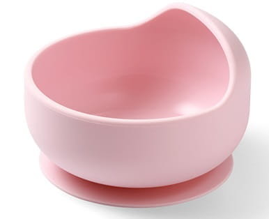 Silikonowa Miseczka Z Przyssawką Różowa Babyono