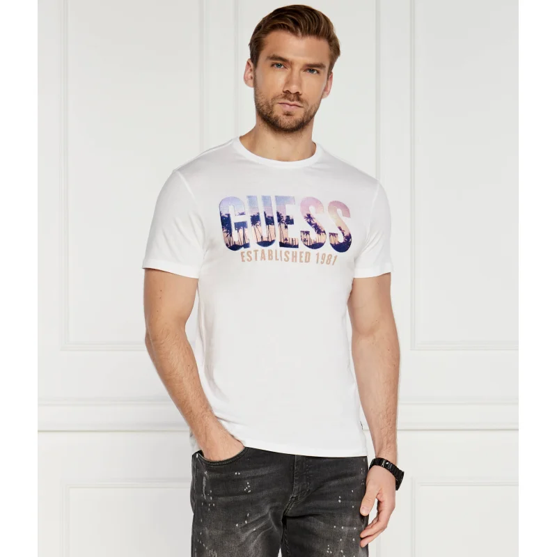 GUESS T-shirt CITY OF PALMS | Slim Fit