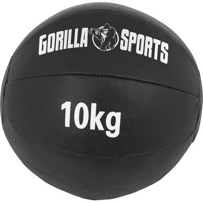 Gorilla Sports Piłka lekarska ze skóry syntetycznej 10kg (100783-00019-0016)